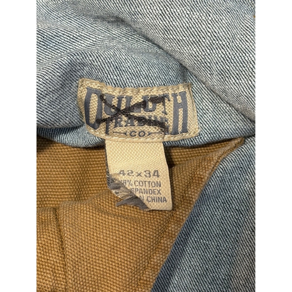 Duluth Trading Co Flex Ballroom Jeans Mens 42x34 Dark Wash Indigo Denim NWT - Picture 3 of 7